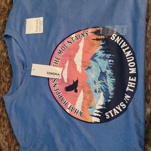 Men's 2XL Blue Sonoma Supersoft t-shirt.